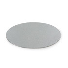 Луксозна кръгла основа Decora - тънка сребро - 30 см