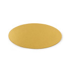 Луксозна кръгла основа Decora - тънка злато - 28 см