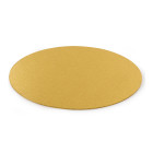 Луксозна кръгла основа Decora - тънка злато - 32 см