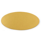 Луксозна кръгла основа Decora - тънка злато - 36 см