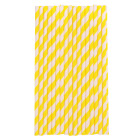 Хартиени сламки - жълти линии