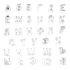 Комплект резци - букви кирилски OEM