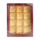 Луксозна кутия за шоколадови бонбони бордо - 12 гнезда