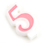 Декоративна свещ CakeMasters- розова петица