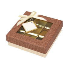 Луксозна кутия за шоколадови бонбони - 9 гнезда