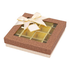 Аксесоари за украса - Луксозна кутия за шоколадови бонбони - 9 гнезда