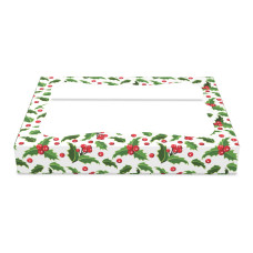 Аксесоари за украса - Декоративна кутия с прозорец 20х15х3 см- Коледа #03