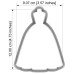 Резци на форми - Резец - бална рокля #03