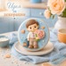 Силиконов молд CB-Molds - Първи учебен ден – момче с букет и раница