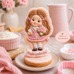 Силиконов молд CB-Molds - Първи учебен ден – момиче с букет