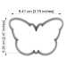 Резци на форми - Резец с акрилна щампа - пеперуда