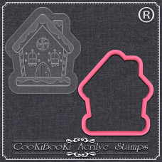 Резци на форми - Акрилна щампа с резец - Коледна къща