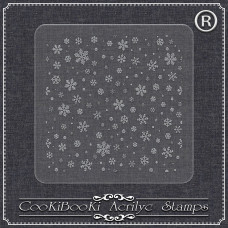 Щампи и текстури - Акрилна щампа - снежинки