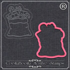 Акрилна щампа с резец - Коледен чувал с подаръци