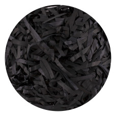 Аксесоари за украса - Шредирана на ленти тишу хартия - черна