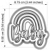 Резци на форми - Резец с щампа - надпис Baby