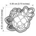 Резци на форми - Резец с щампa - рамка с цветя