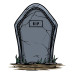 Резец с щампa - Халоуин RIP надгробна плоча