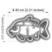 Резци на форми - Резец с щампа - декоративна рибка