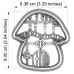 Резец с щампа - гъба-къща