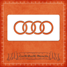Аксесоари за украса - Силиконов шаблон - лого Audi