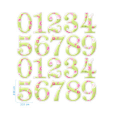 Захарни стикери - Ядливи стикери - декоративни цифри #01