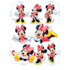 Захарни стикери - Ядливи стикери - Minnie Mouse #01