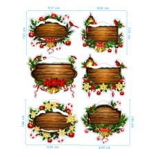Коледа - Ядливи стикери - Коледни табели