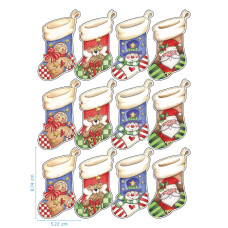 Коледа - Ядливи стикери - Коледни чорапчета