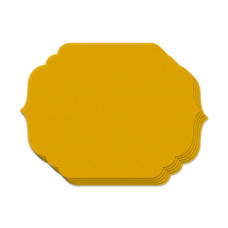 Аксесоари за украса - Картонени златисти етикети #01 - 10 бр.
