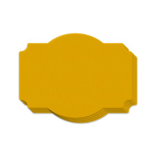 Аксесоари за украса - Картонени златисти етикети #04 - 10 бр.