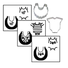 Резец и текстури за бисквити - бебе