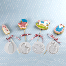 Комплект щампи с форма на бебешки артикули