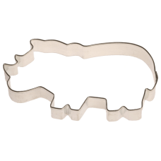 Метален резец - хипопотам 7 см