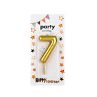 Декоративна свещ Party - седмица златна 5 см