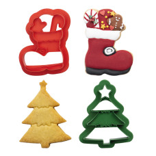 Резци на форми - Комплект резци Decora - Коледен ботуш и елха