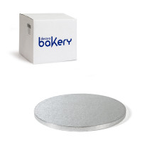 Мъфини и торти - Луксозна кръгла основа Bakery - сребро - 33 см