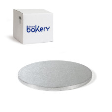 Мъфини и торти - Луксозна кръгла основа Bakery - сребро - 40 см