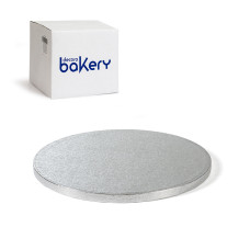 Мъфини и торти - Луксозна кръгла основа Bakery - сребро - 45 см