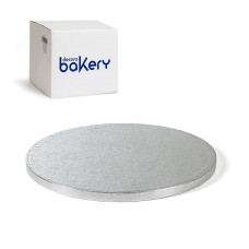 Мъфини и торти - Луксозна кръгла основа Bakery - сребро - 50 см