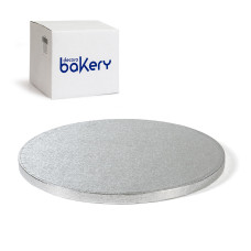 Мъфини и торти - Луксозна кръгла основа Bakery - сребро - 60 см