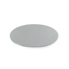 Луксозна кръгла основа Decora - тънка сребро - 25 см