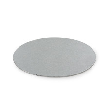 Мъфини и торти - Луксозна кръгла основа Decora - тънка сребро - 28 см
