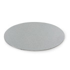 Луксозна кръгла основа Decora - тънка сребро - 32 см