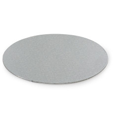 Мъфини и торти - Луксозна кръгла основа Decora - тънка сребро - 36 см