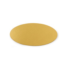 Луксозна кръгла основа Decora - тънка злато - 25 см