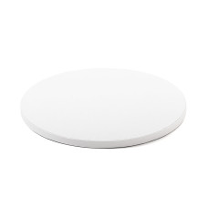 Мъфини и торти - Луксозна кръгла основа Decora - бяла - 40 см