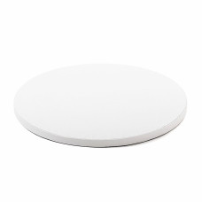 Мъфини и торти - Луксозна кръгла основа Decora - бяла - 45 см