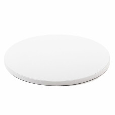Мъфини и торти - Луксозна кръгла основа Decora - бяла - 50 см