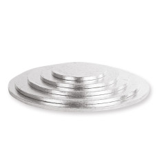 Мъфини и торти - Луксозна кръгла основа Decora - сребро - 30 см